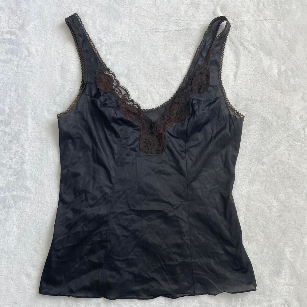 vassarette lace cami tank top size 36